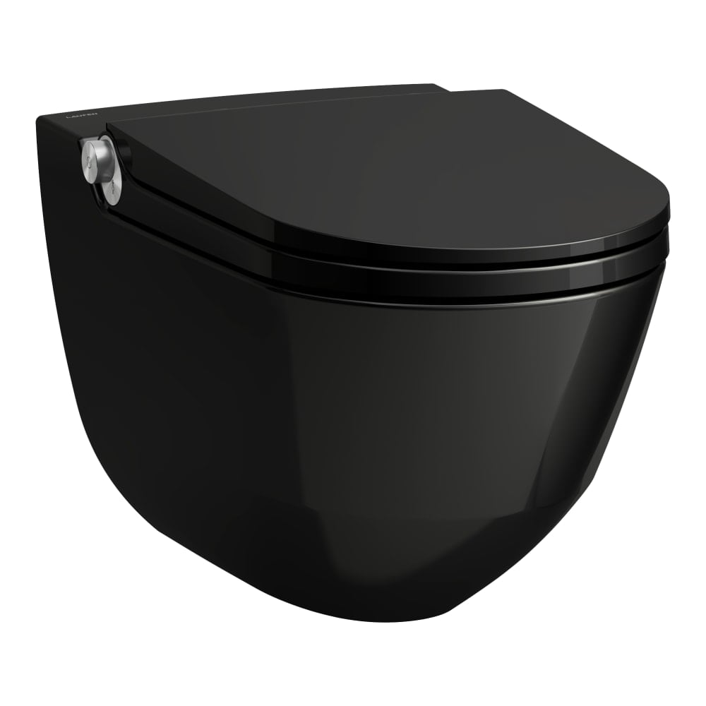 Laufen Cleanet Riva bidetové wc závěsné Bez oplachového kruhu černá H8206910600001
