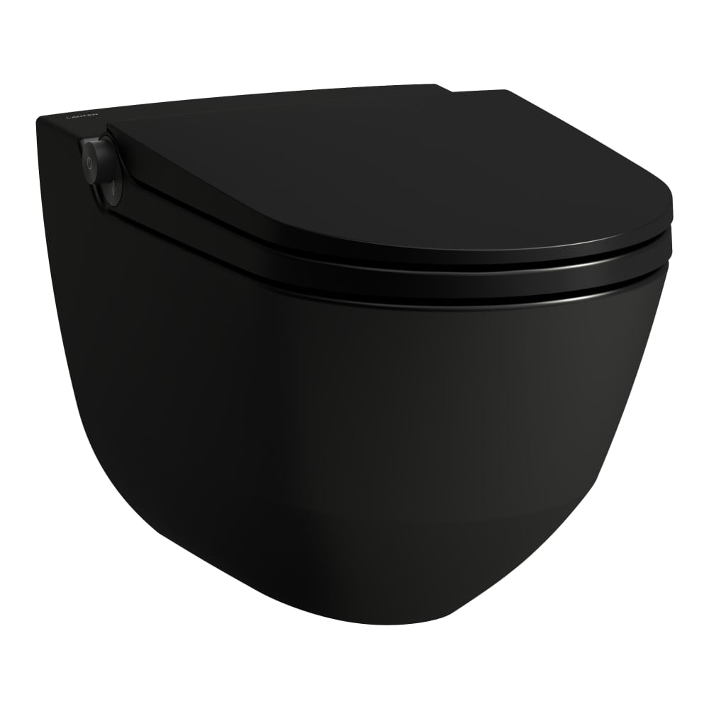 Laufen Cleanet Riva bidetové wc závěsné Bez oplachového kruhu černá H8206917230001