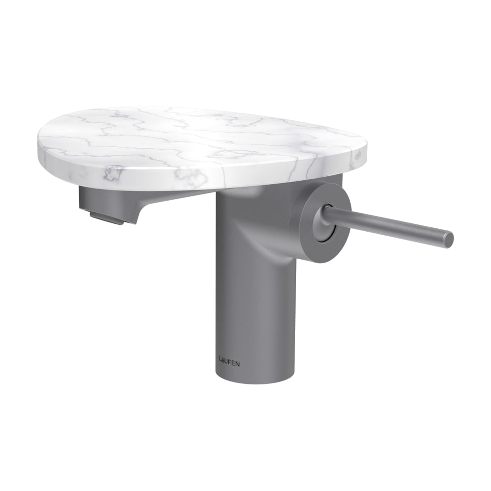 Laufen Ada umyvadlová baterie stojící bílá-ocel HF506702505060
