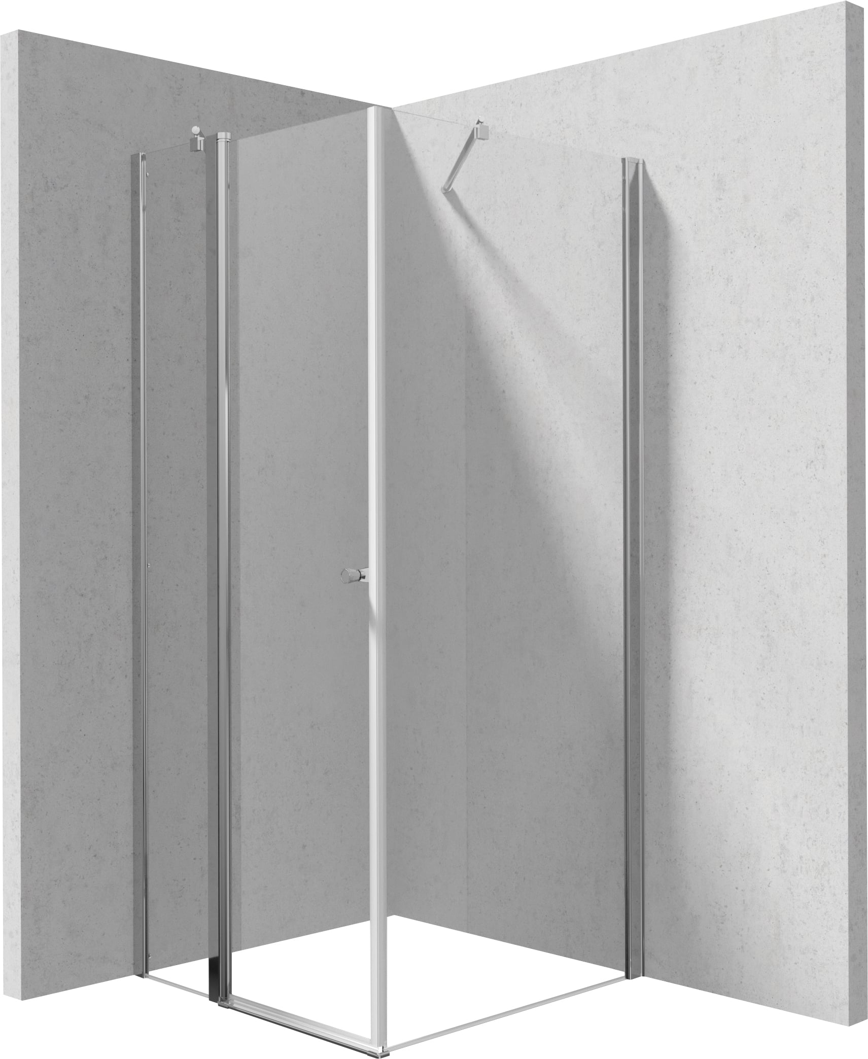 Deante Kerria Plus sprchový kout 90x90 cm čtvercový chrom lesk/průhledné sklo KKN0U09S09