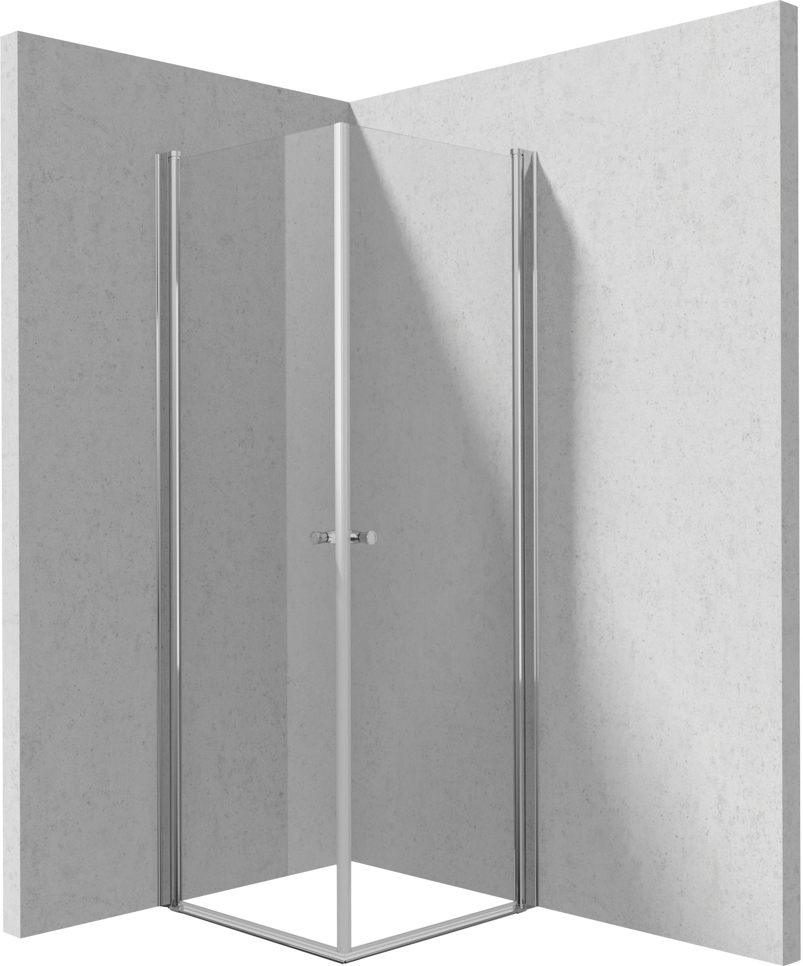 Deante Kerria Plus sprchový kout 90x90 cm čtvercový chrom lesk/průhledné sklo KKN0W09W09