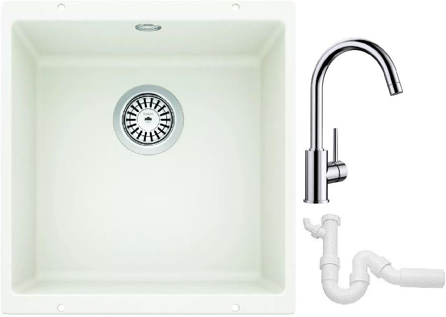Sada granitový dřez Blanco Rotan 400-U 521334, kuchyňská baterie Blanco Mida 517742, 137267