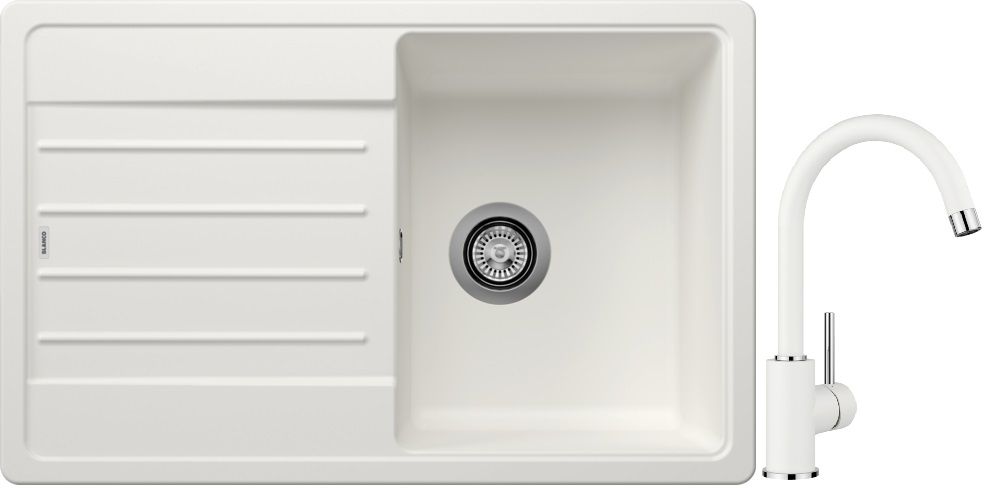 Sada granitový dřez Blanco Legra 45 S 522203, kuchyňská baterie Blanco Mida 519418