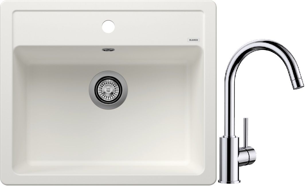 Sada granitový dřez Blanco Legra 6 523334, kuchyňská baterie Blanco Mida 517742