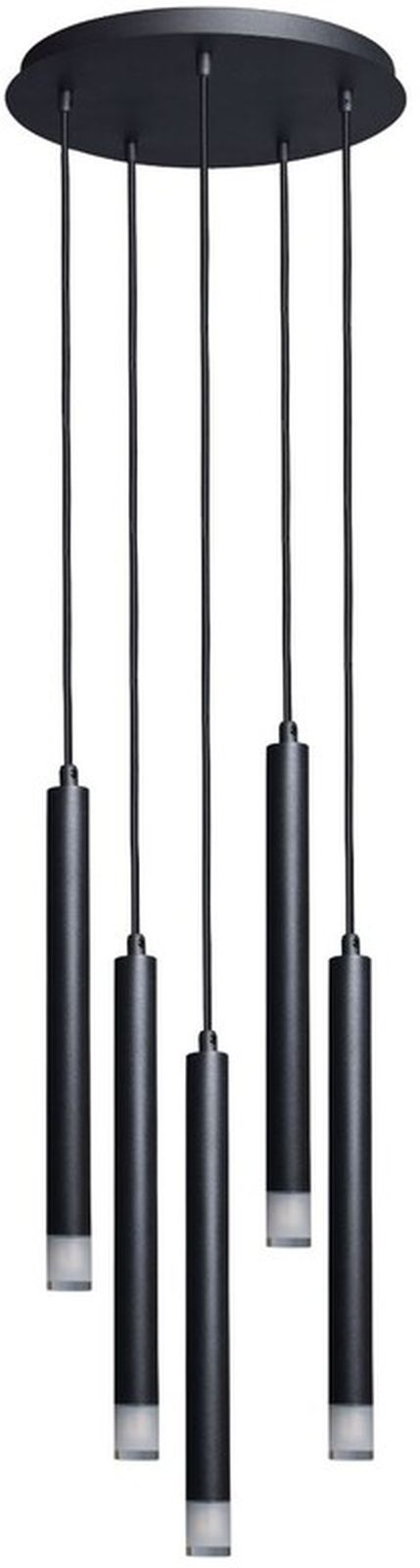 Rabalux Ramira závěsné svítidlo 5x5 W černá-průhledná 72360