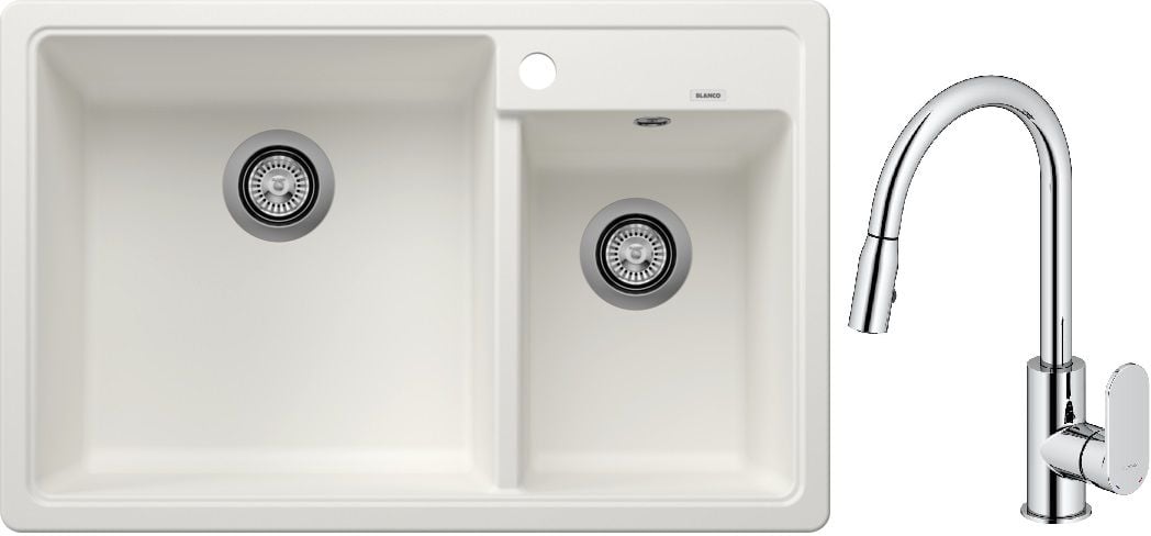 Sada granitový dřez Blanco Legra 8 526226, kuchyňská baterie Oltens Lista 35202100