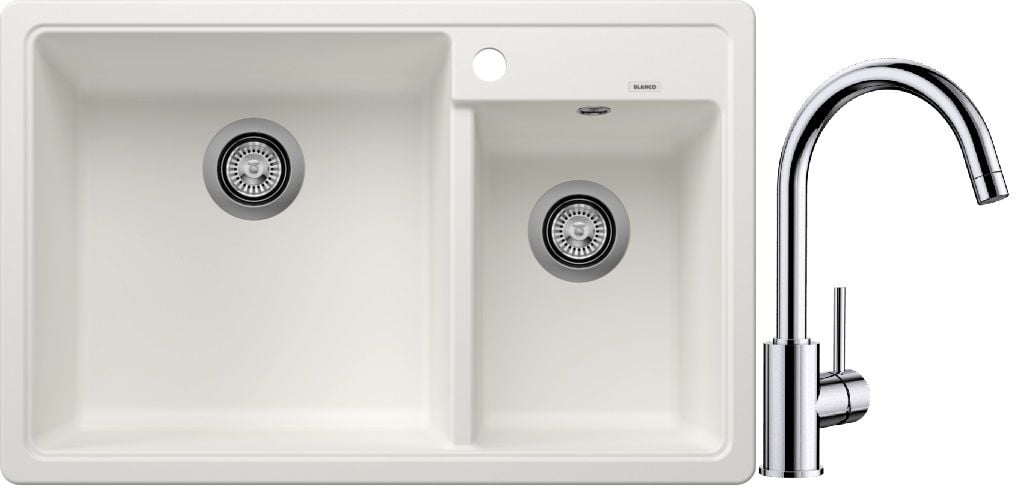 Sada granitový dřez Blanco Legra 8 526226, kuchyňská baterie Blanco Mida 517742