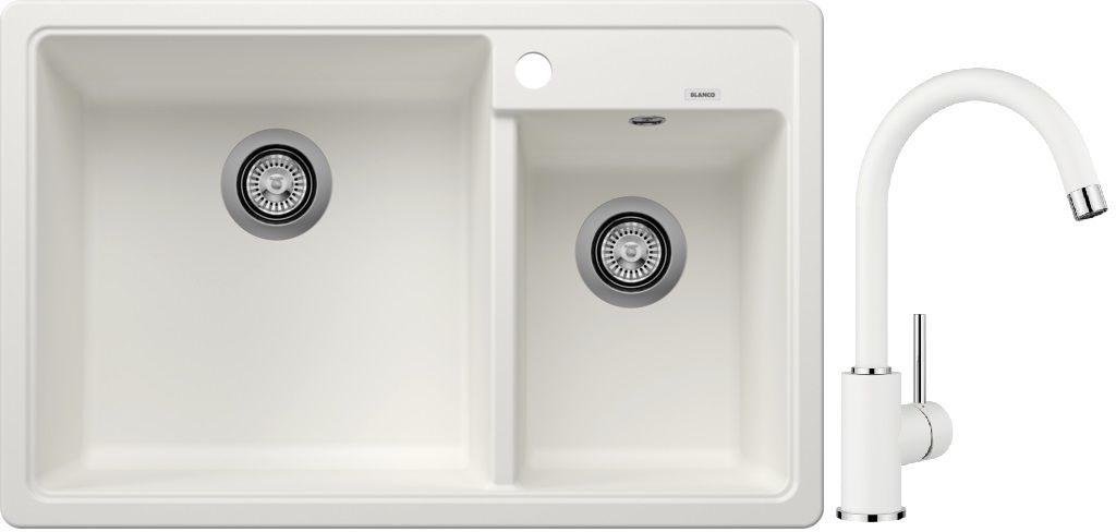 Sada granitový dřez Blanco Legra 8 526226, kuchyňská baterie Blanco Mida 519418