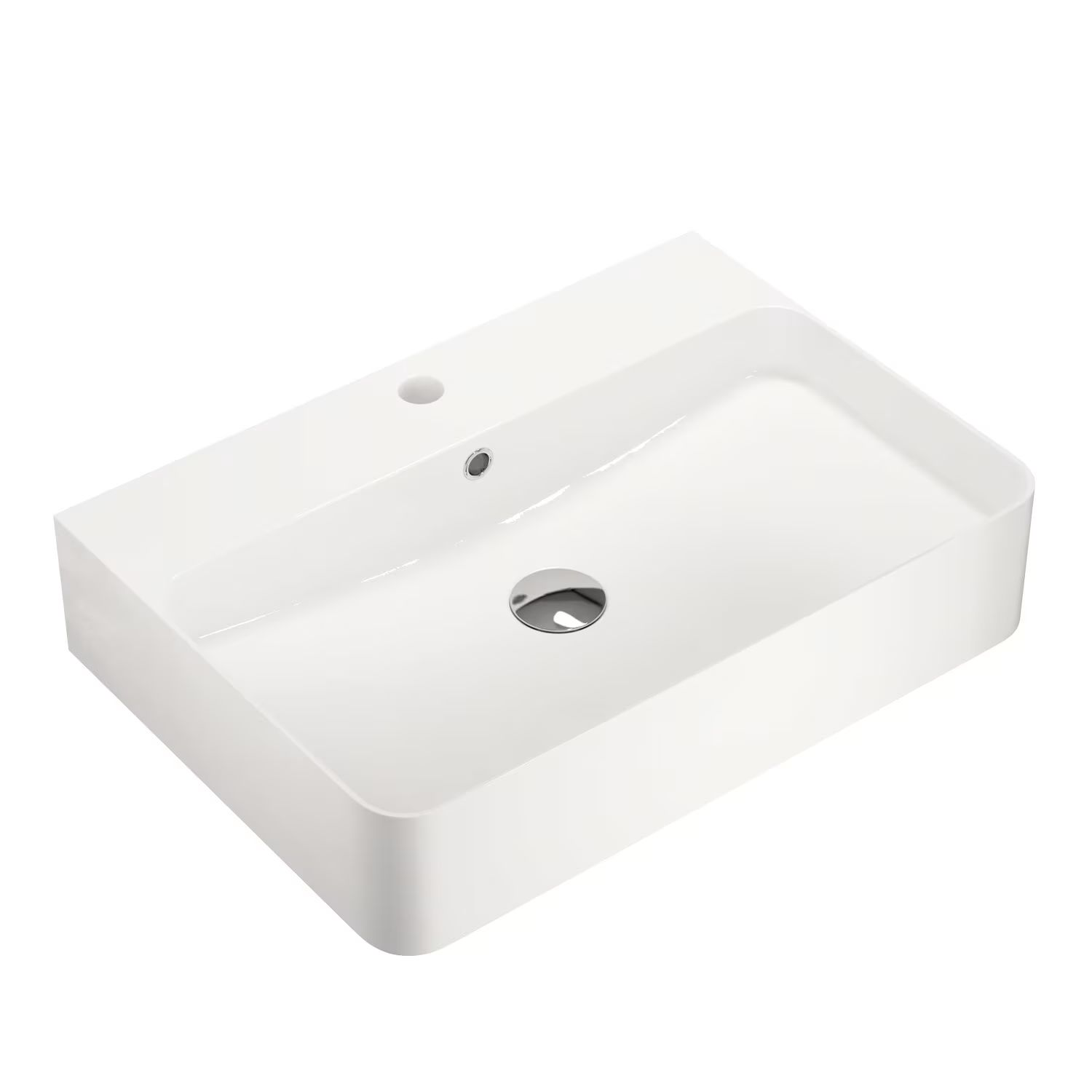 Kronenbach Cube umyvadlo 60x42 cm obdélníkový na pult bílá KB733400CU