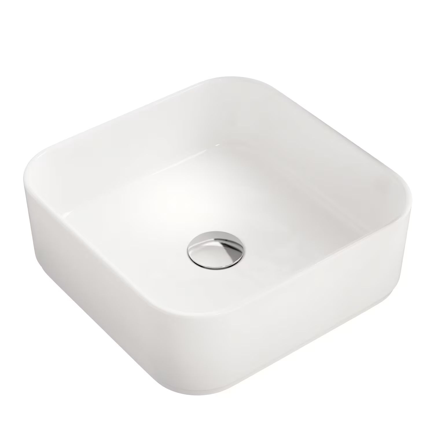 Kronenbach Cube umyvadlo 38.5x38.5 cm čtvercový na pult bílá KB144380CU