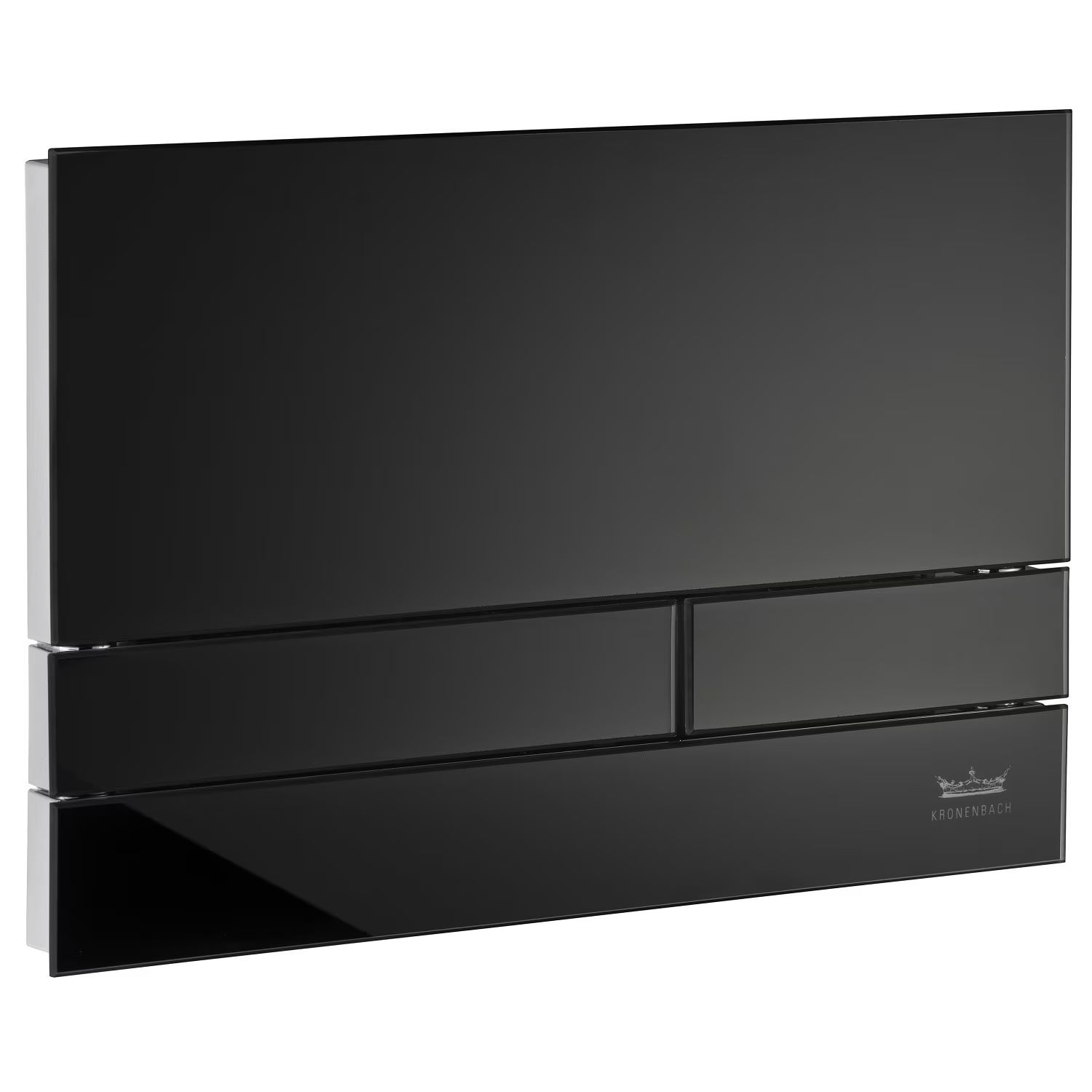 Kronenbach Plantec 2.0 splachovací tlačítko pro WC lesklý chrom-černá KB1126041904