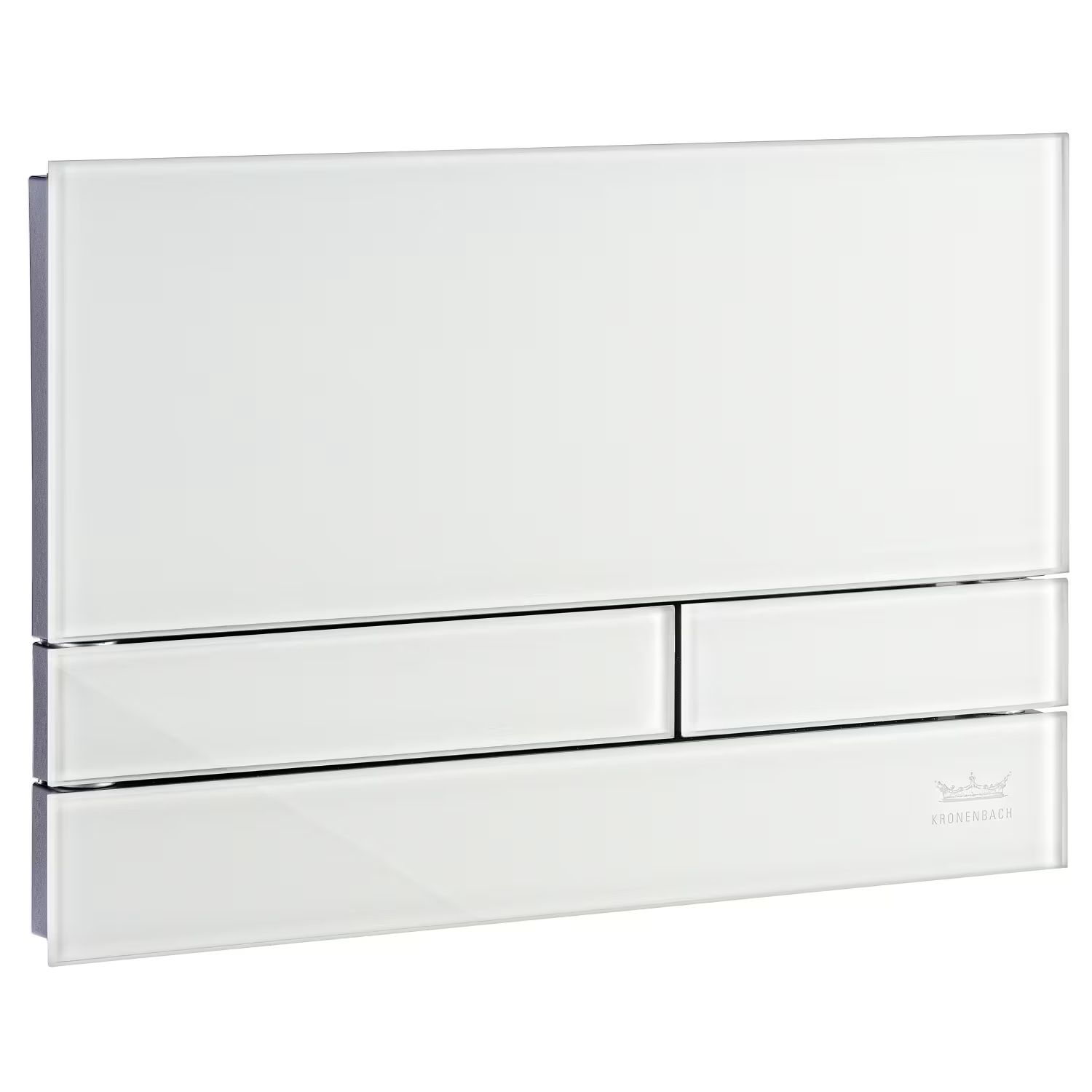 Kronenbach Plantec 2.0 splachovací tlačítko pro WC lesklý chrom-bílá KB1126021904