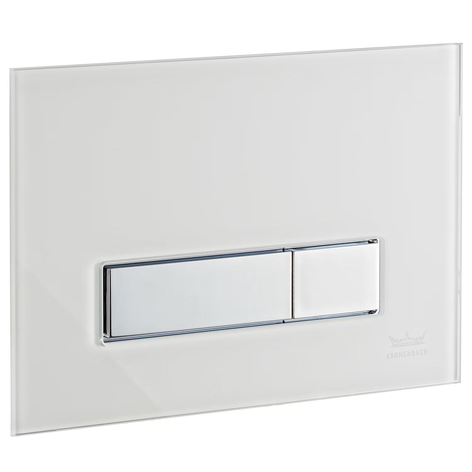 Kronenbach Plantec 2.0 splachovací tlačítko pro WC lesklý chrom-bílá KB829011904