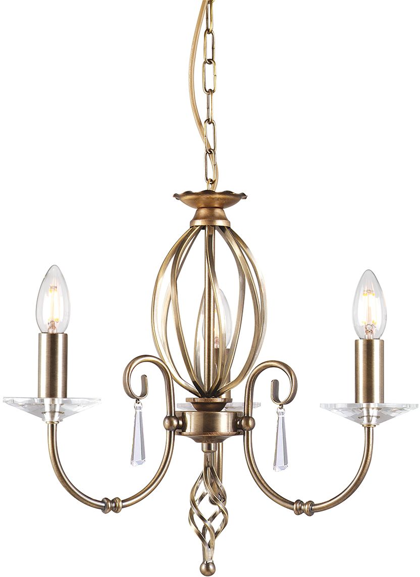 Elstead Lighting Aegean závěsné svítidlo 3x60 W mosaz AG3-AGED-BRASS