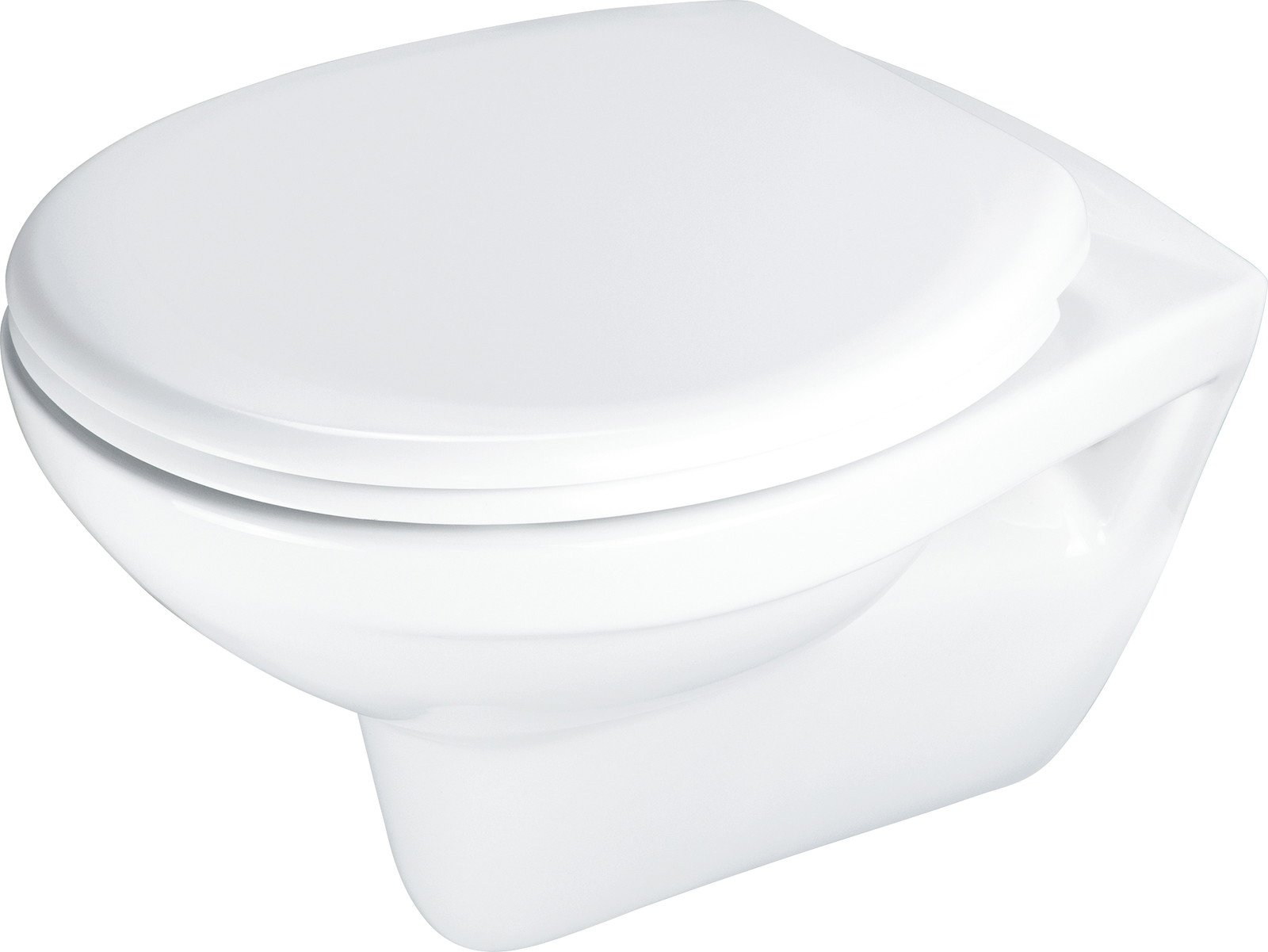 Deante Boro wc mísa se sedátkem s pomalým sklápěním závěsná bez splachovacího kruhu bílá lesk CMOD6SPW