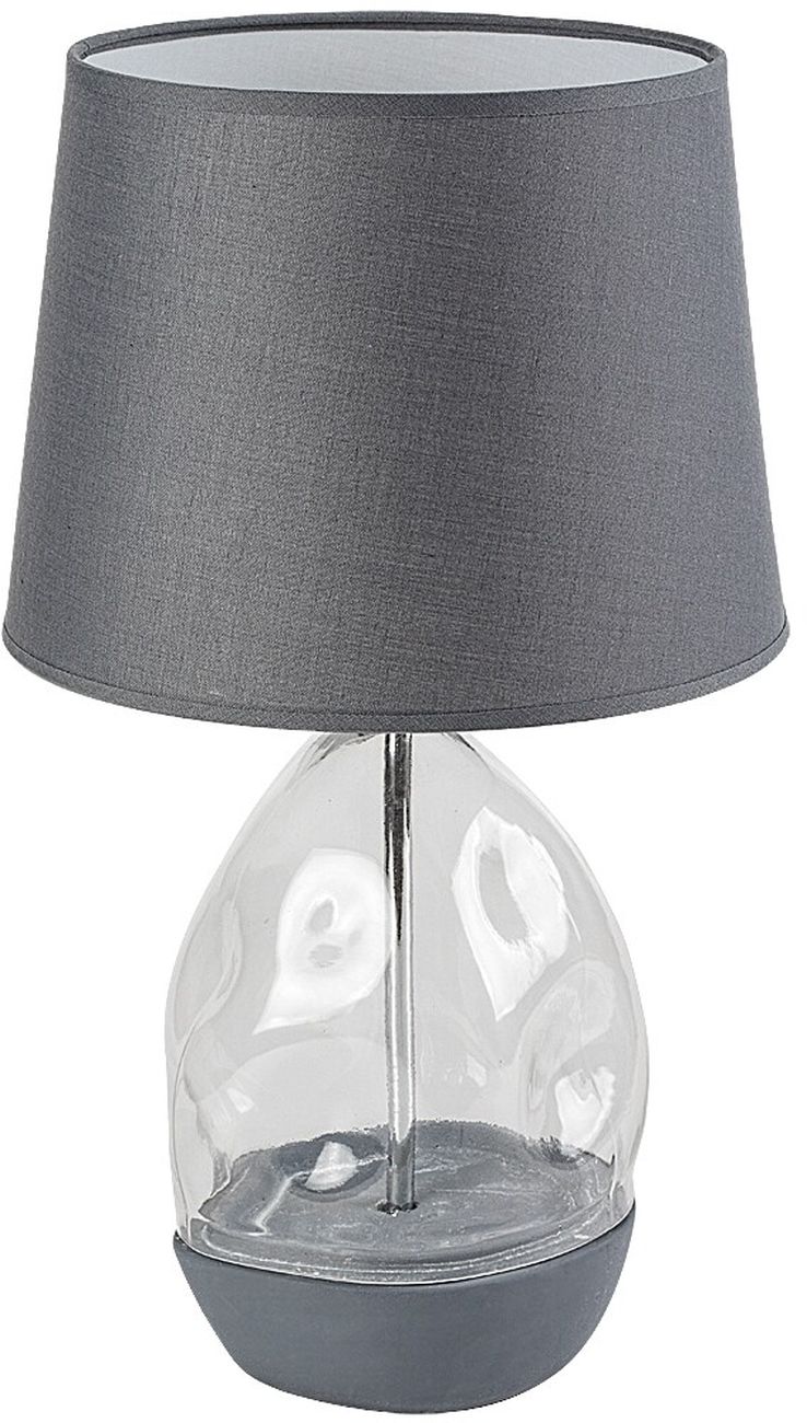 Rabalux Apolonia stolní lampa 1x40 W průhledná-popelavá 74228