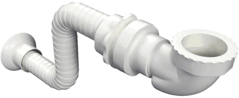 Actima sifon k umyvadlu potrubní bílá INNL.1219.SET.WH