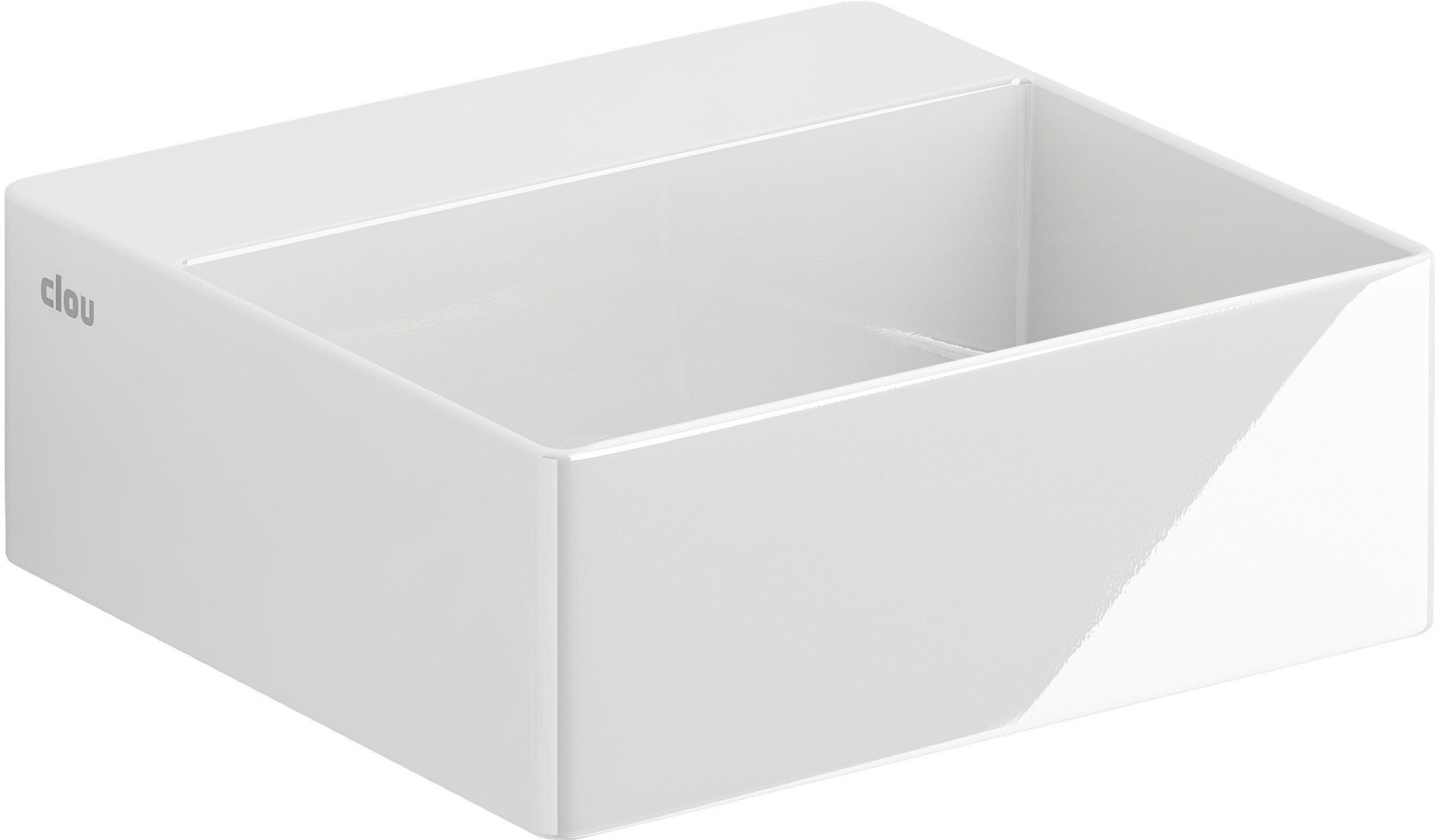 Clou New Flush umyvadlo 28x27 cm obdélníkový klasický-na pult bílá CL/03.03410