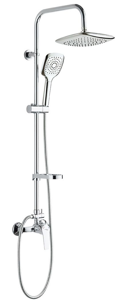 Kuchinox Fiona sprchová sada na stěnu s dešťovou sprchou chrom PKF_00KB
