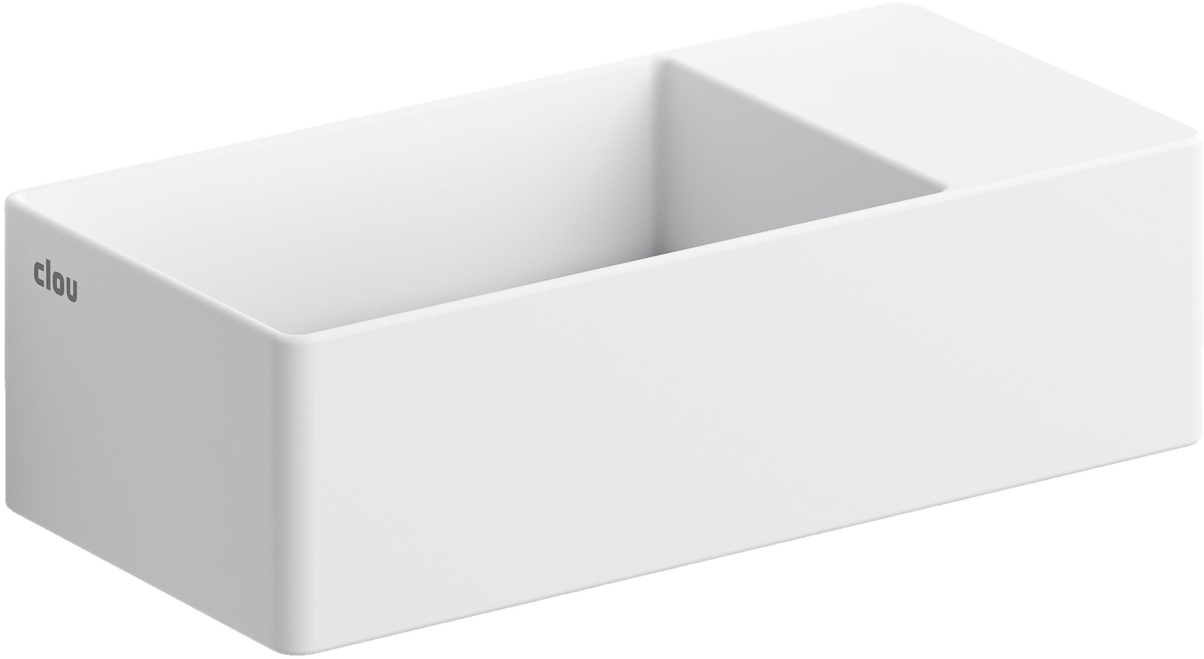 Clou New Flush umyvadlo 35x18 cm obdélníkový klasický-na pult bílá CL/03.13430.02