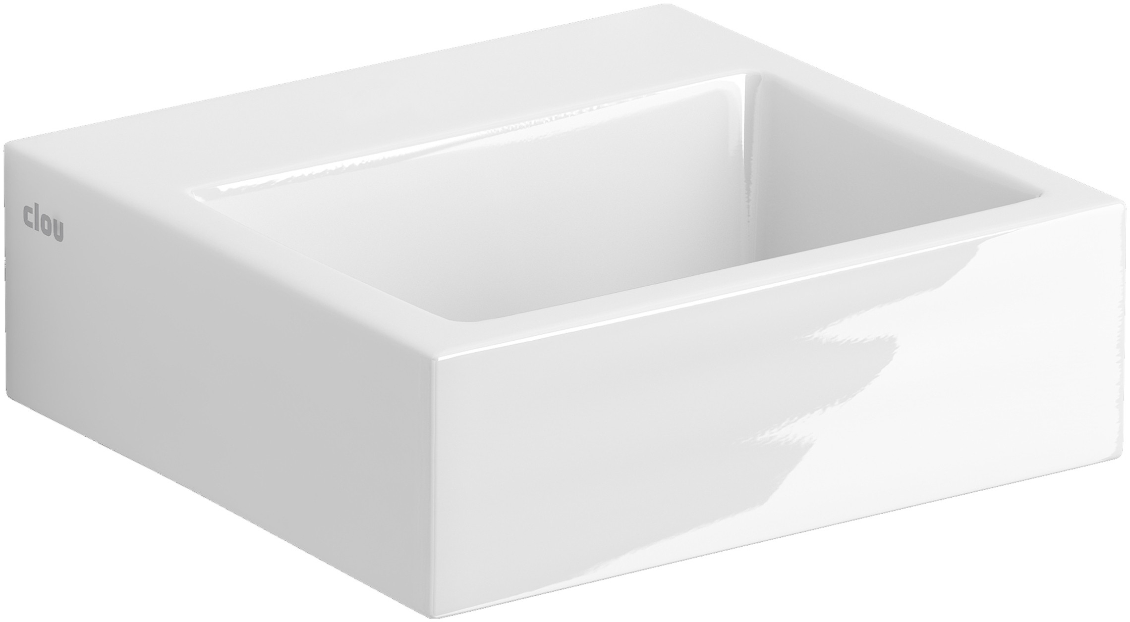 Clou Flush umyvadlo 28x27 cm obdélníkový klasický-na pult bílá CL/03.03011