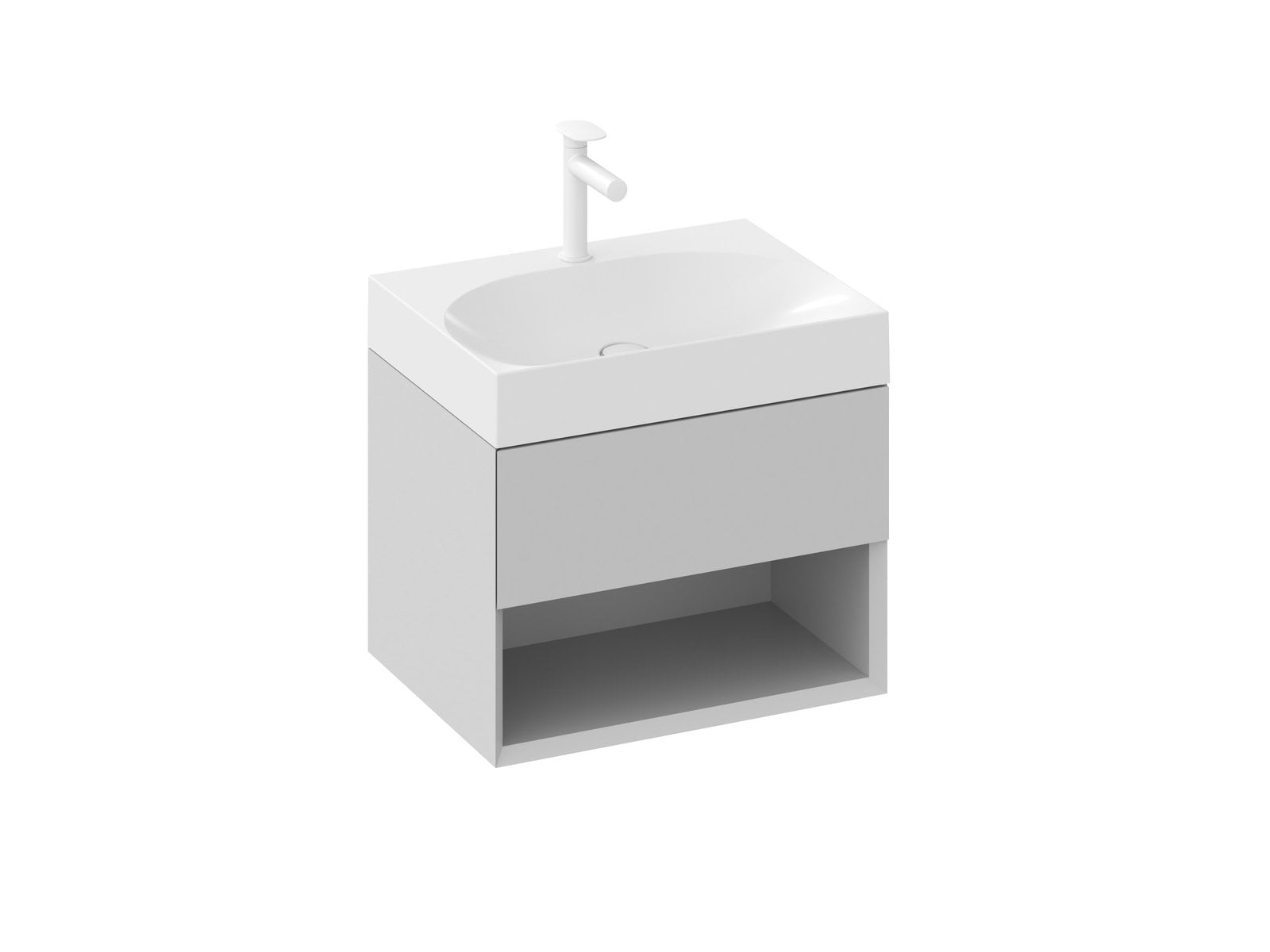 Ravak Lite skříňka 60x45x43 cm pod umyvadlo závěsná šedá X000001859