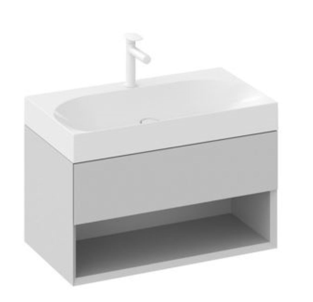 Ravak Lite skříňka 80x45x43 cm pod umyvadlo závěsná šedá X000001865