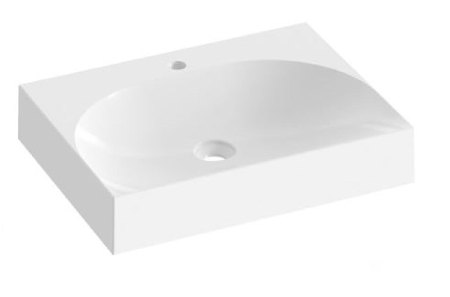 Ravak Lite umyvadlo 60x45 cm obdélníkový nábytkový bílá XJX01260004