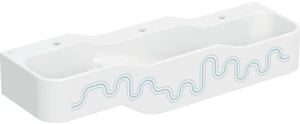 Geberit Bambini umyvadlo 140x39 cm klasický pro děti bílá-modrá 502.976.SX.1