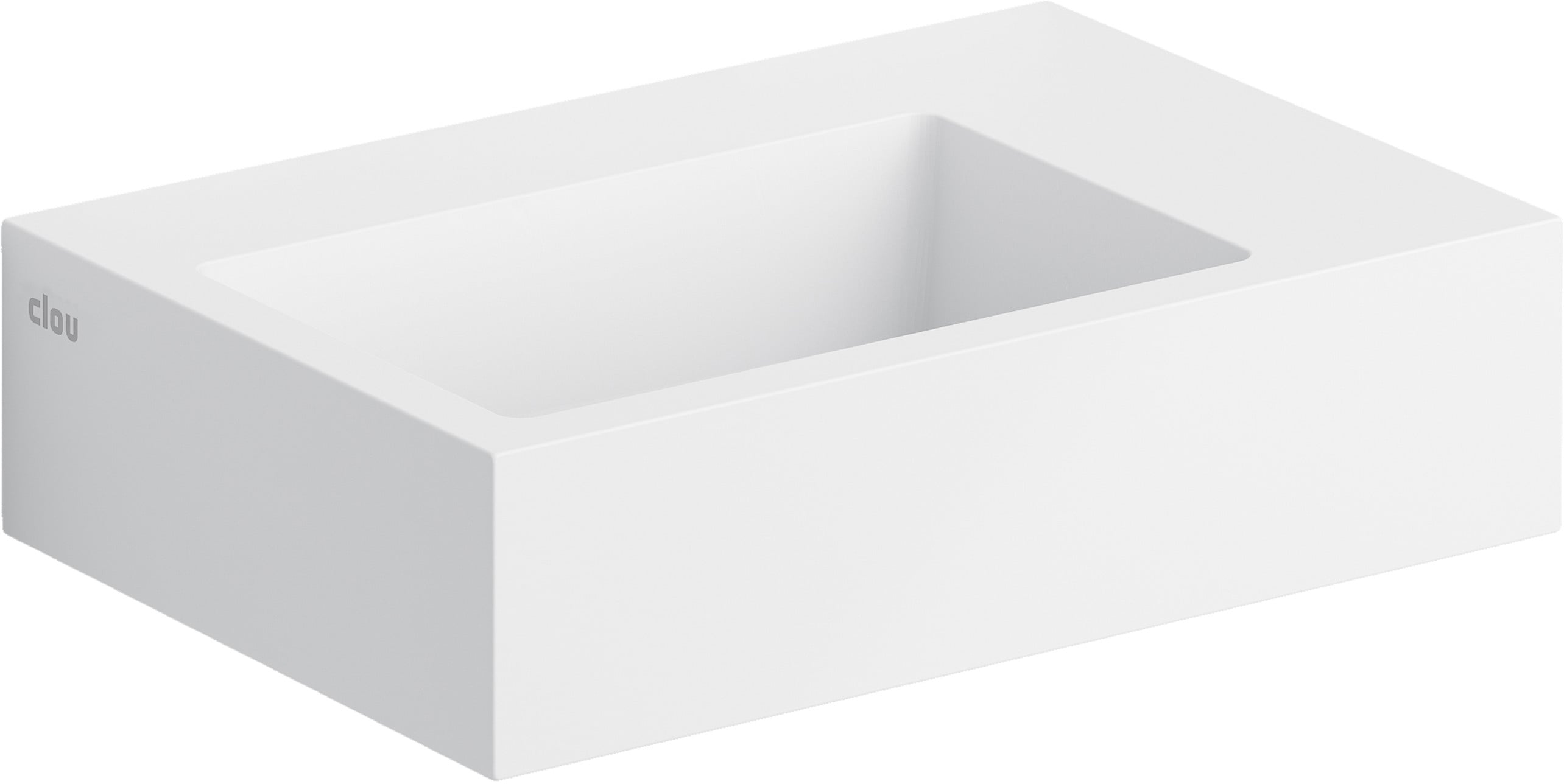 Clou Flush umyvadlo 36x24.5 cm obdélníkový klasický-na pult bílá CL/03.13021
