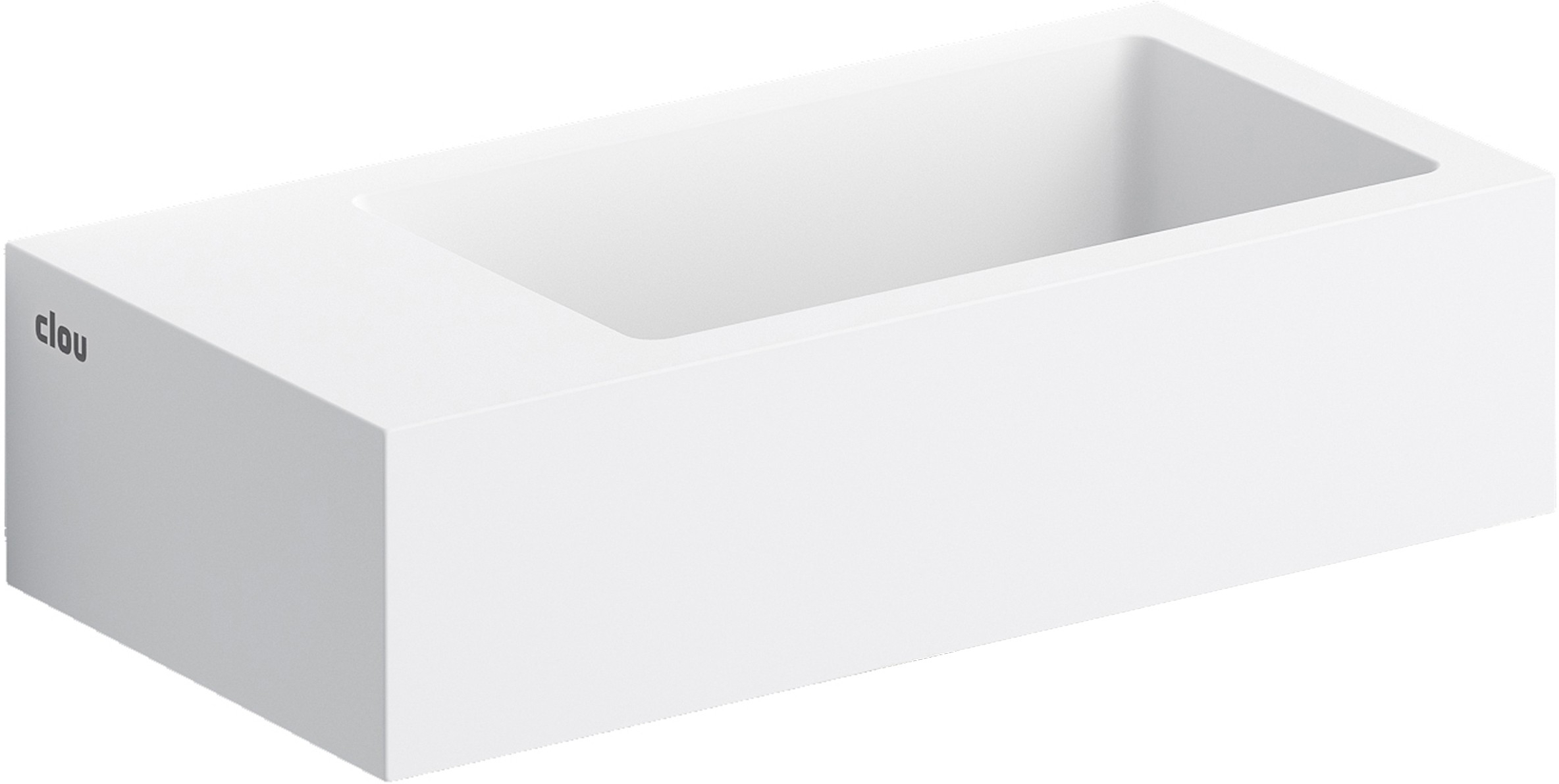 Clou Flush umyvadlo 36x18 cm obdélníkový klasický-na pult bílá CL/03.13032