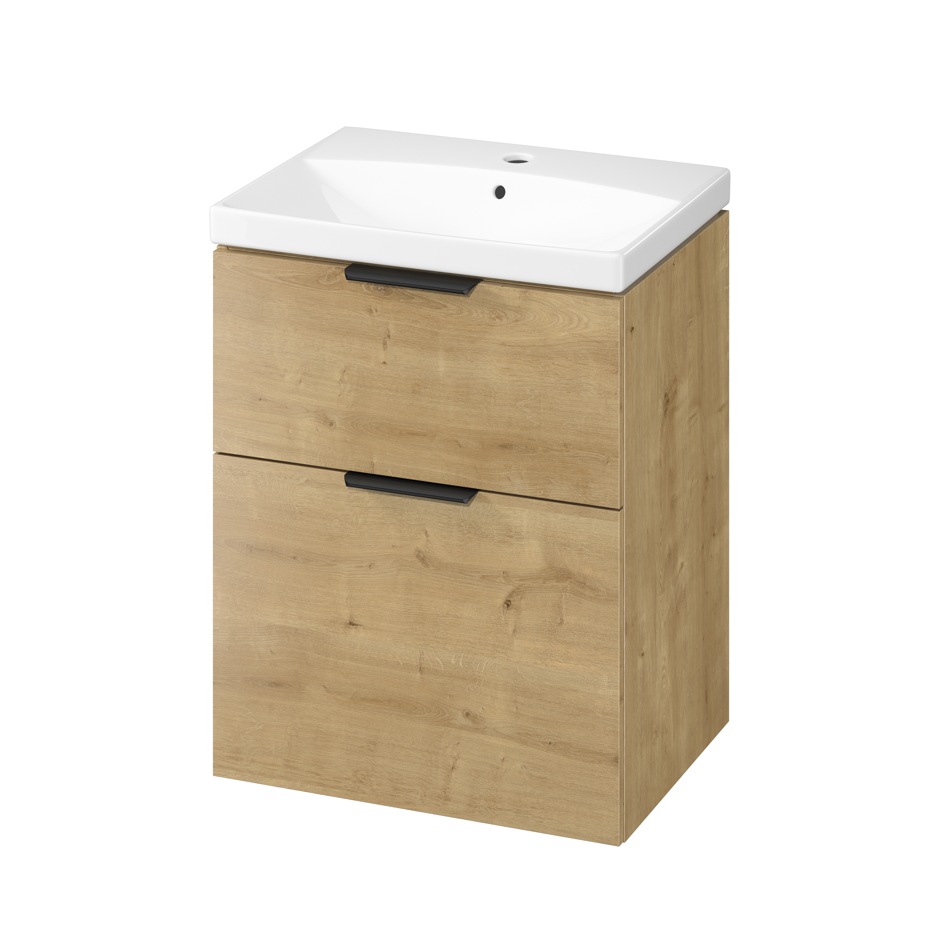 Cersanit City umyvadla se skříňkou 60 cm dub S4004-134