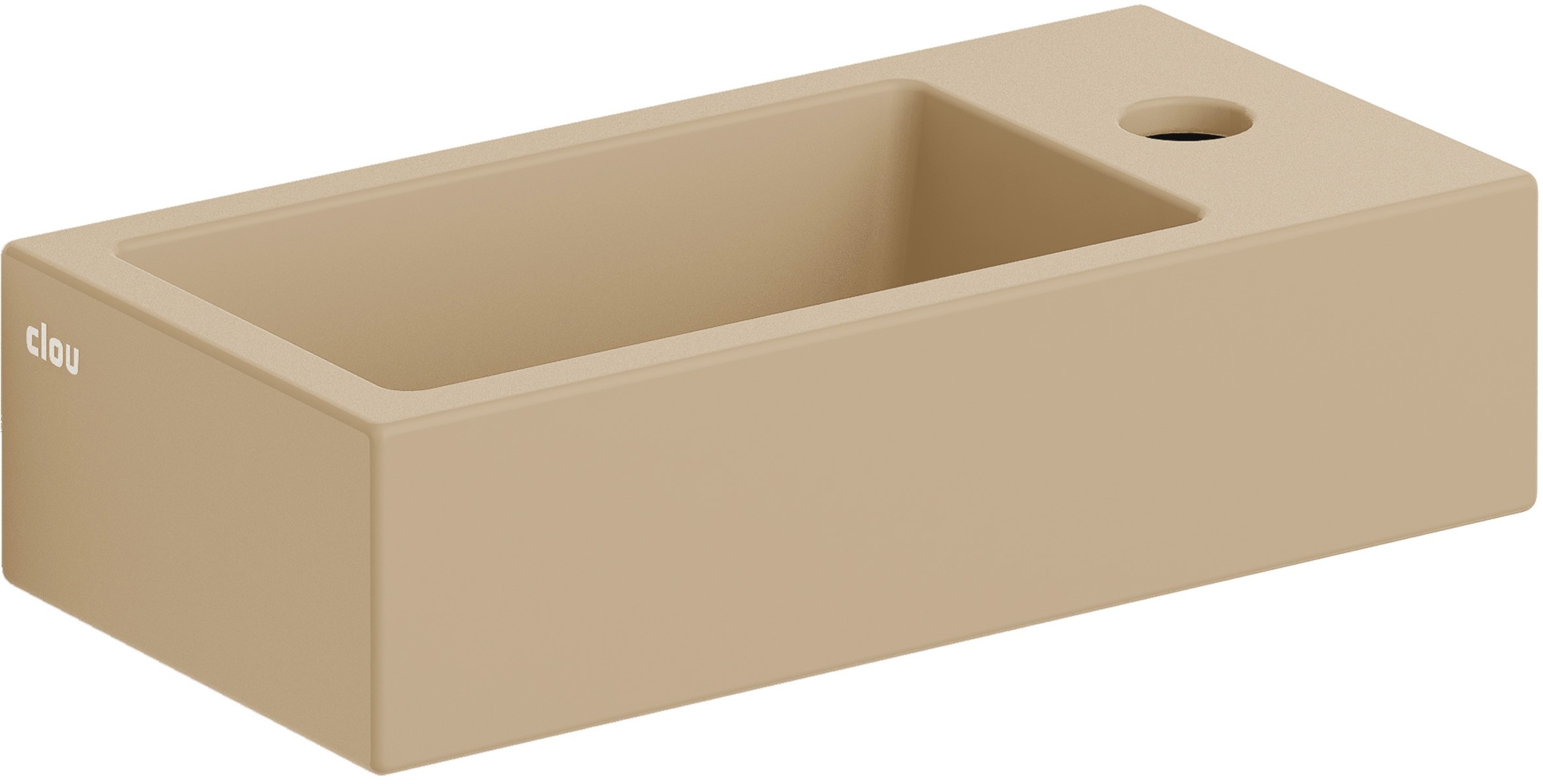 Clou Flush umyvadlo 36x18 cm obdélníkový klasický-na pult hnědá/béžová CL/03.34030