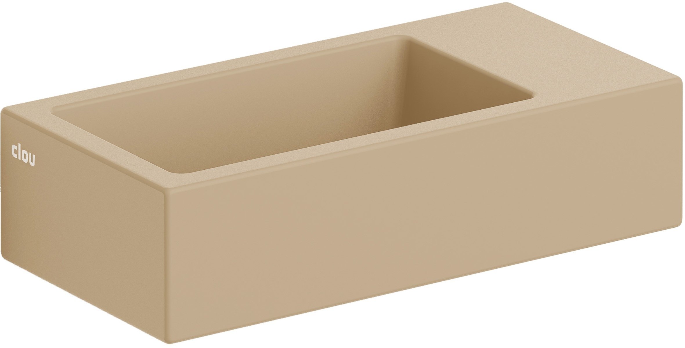 Clou Flush umyvadlo 36x18 cm obdélníkový klasický-na pult hnědá/béžová CL/03.34031