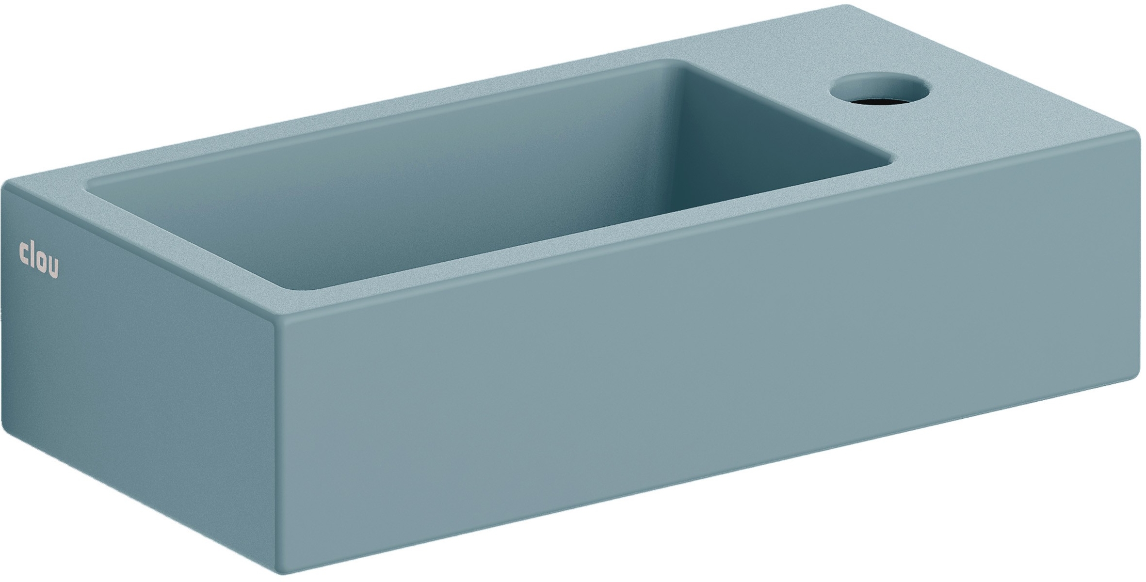 Clou Flush umyvadlo 36x18 cm obdélníkový klasický-na pult modrá CL/03.38030