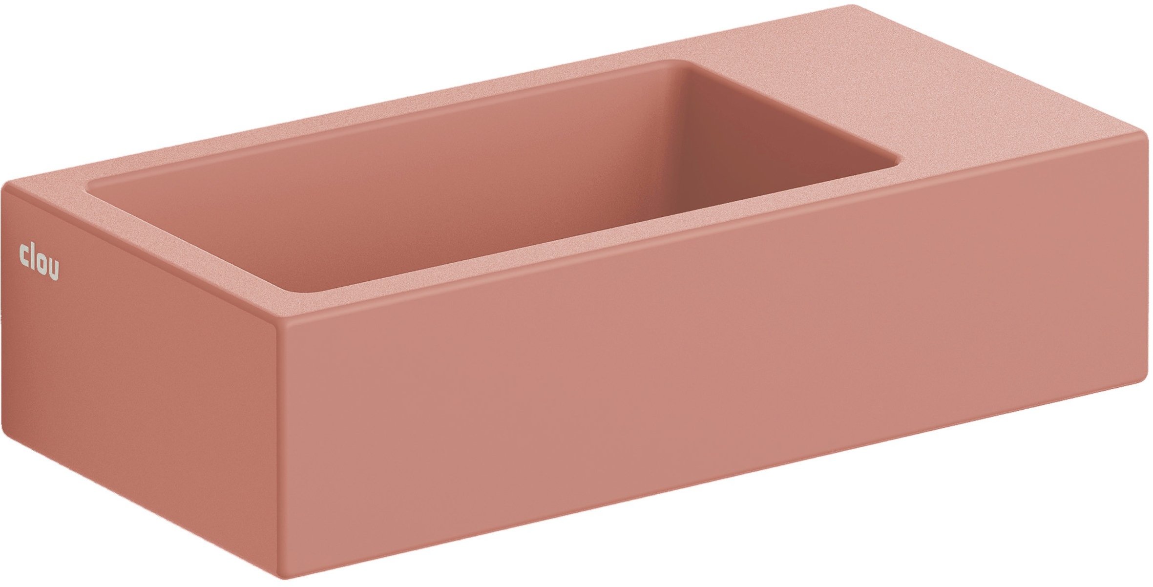Clou Flush umyvadlo 36x18 cm obdélníkový klasický-na pult růžová CL/03.40031