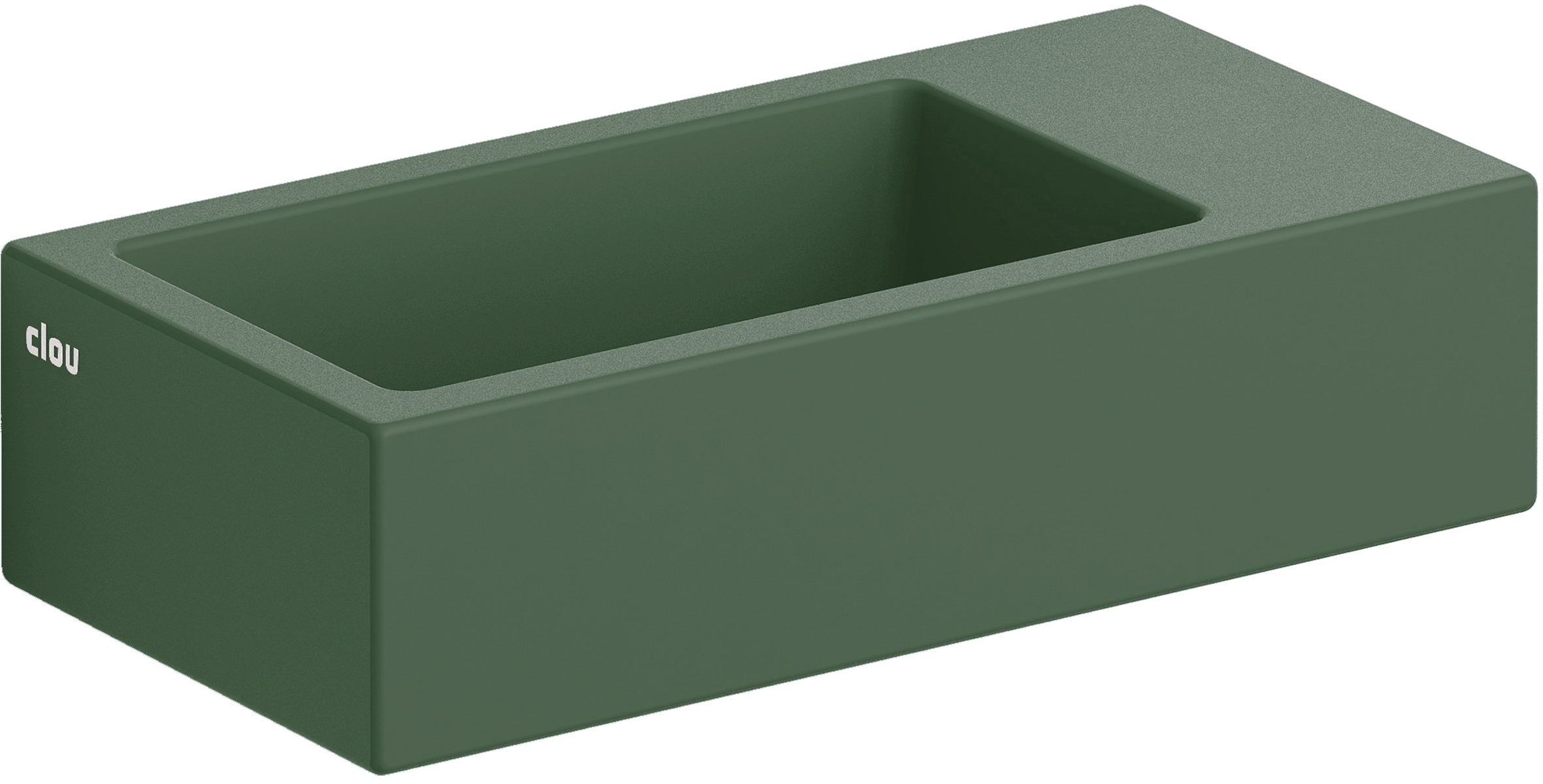 Clou Flush umyvadlo 36x18 cm obdélníkový klasický-na pult zelená CL/03.42031