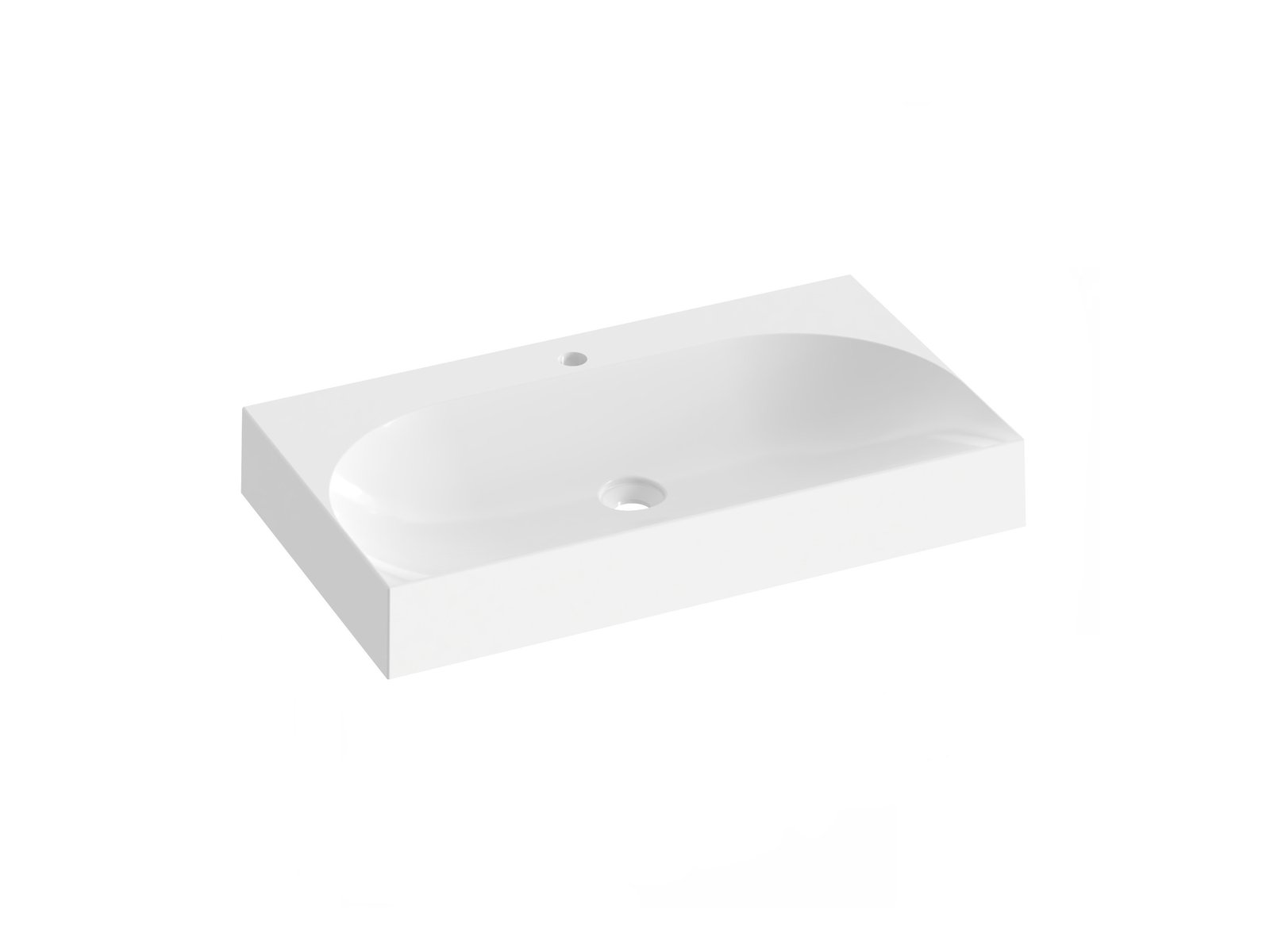 Ravak Lite umyvadlo 80x45 cm obdélníkový nábytkový bílá XJX01280005