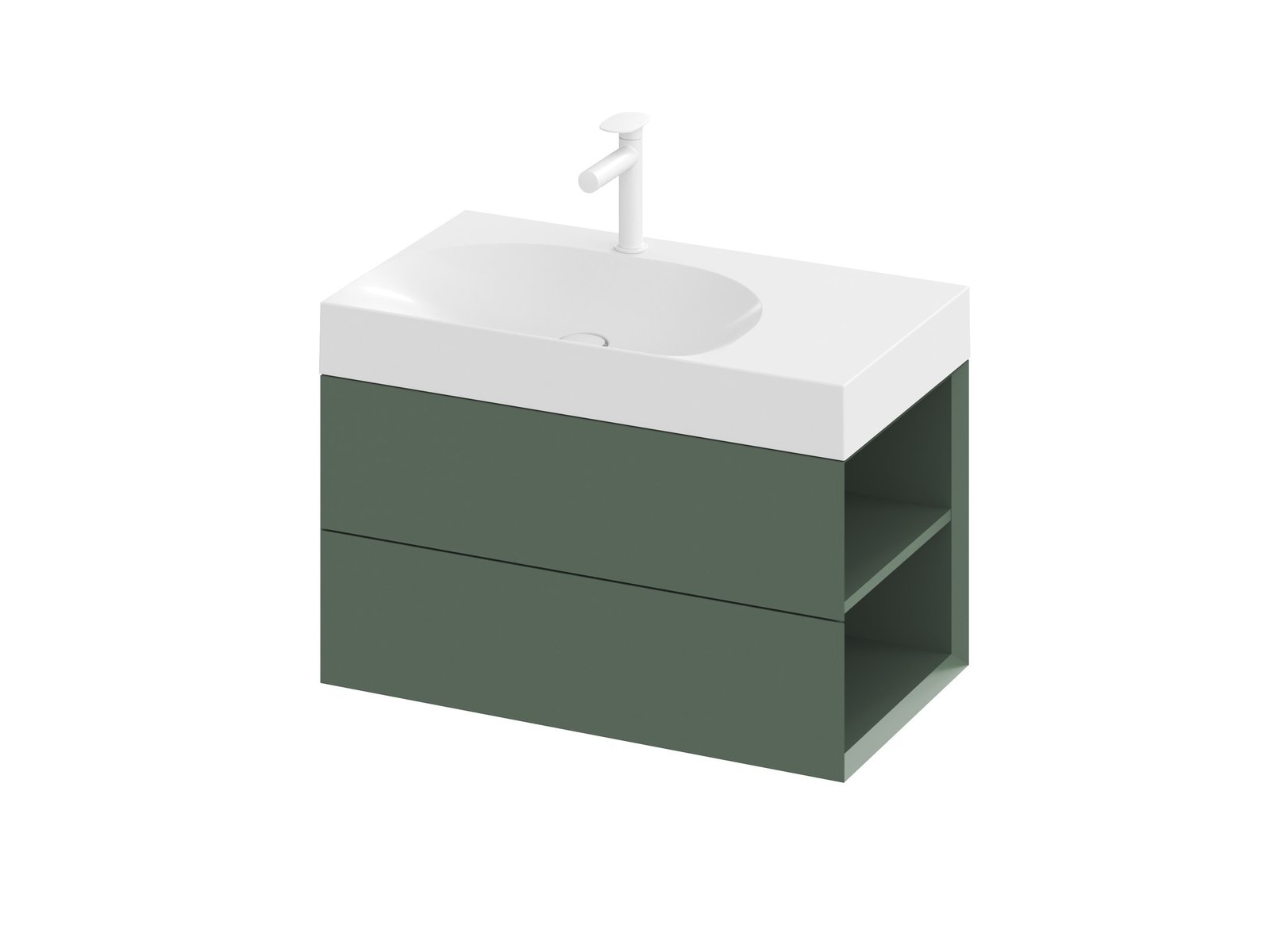 Ravak Lite skříňka 80x45x43 cm pod umyvadlo závěsná zelená X000001888