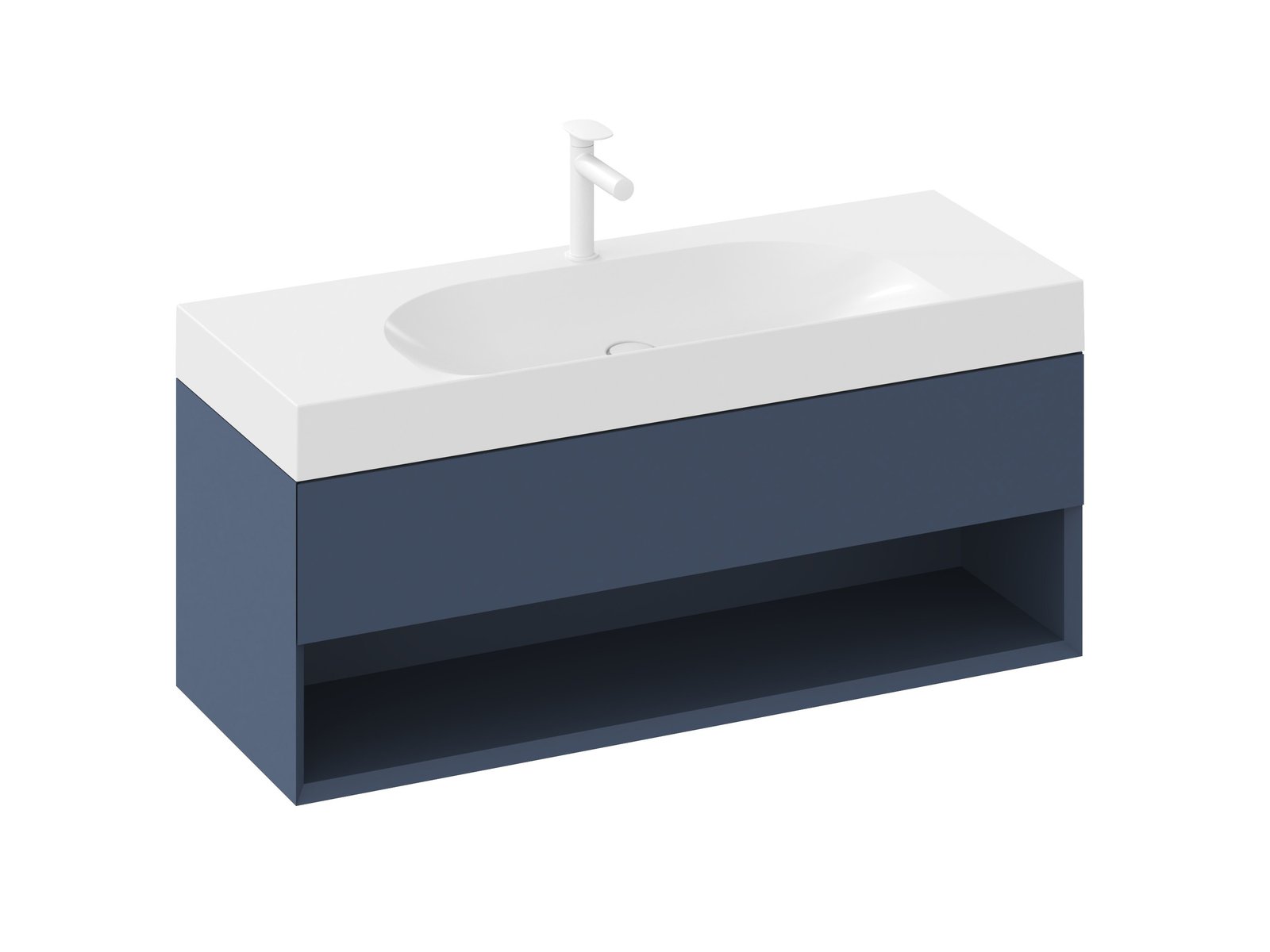 Ravak Lite skříňka 120x45x43 cm pod umyvadlo závěsná modrá X000001869