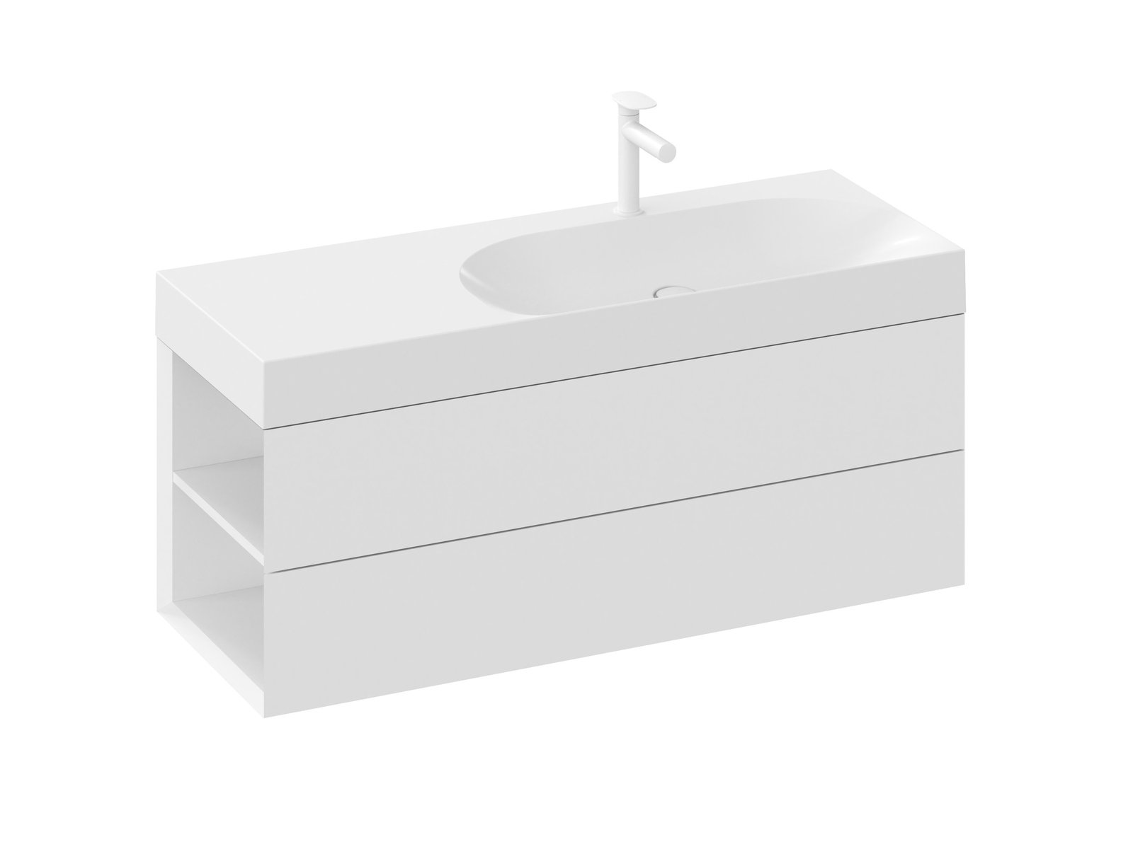 Ravak Lite skříňka 120x45x43 cm pod umyvadlo závěsná bílá X000001879