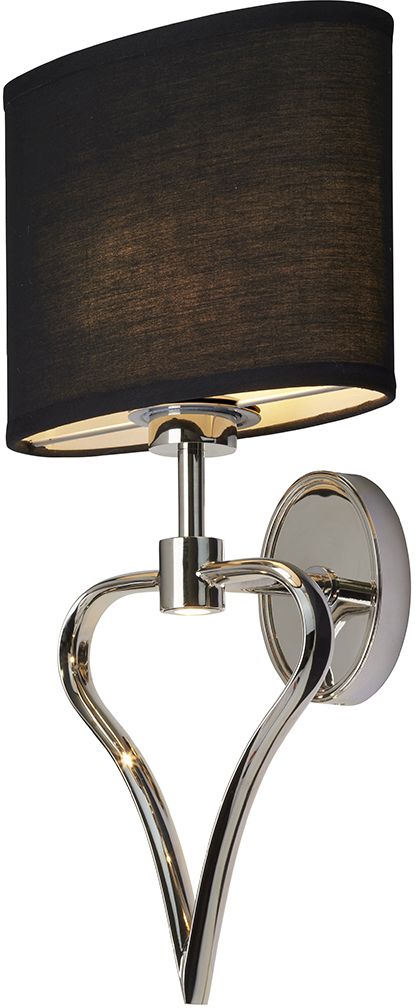 Elstead Lighting Falmouth nástěnné svítidlo 2x3 W černá-chrom BATH-FALMOUTH-PC