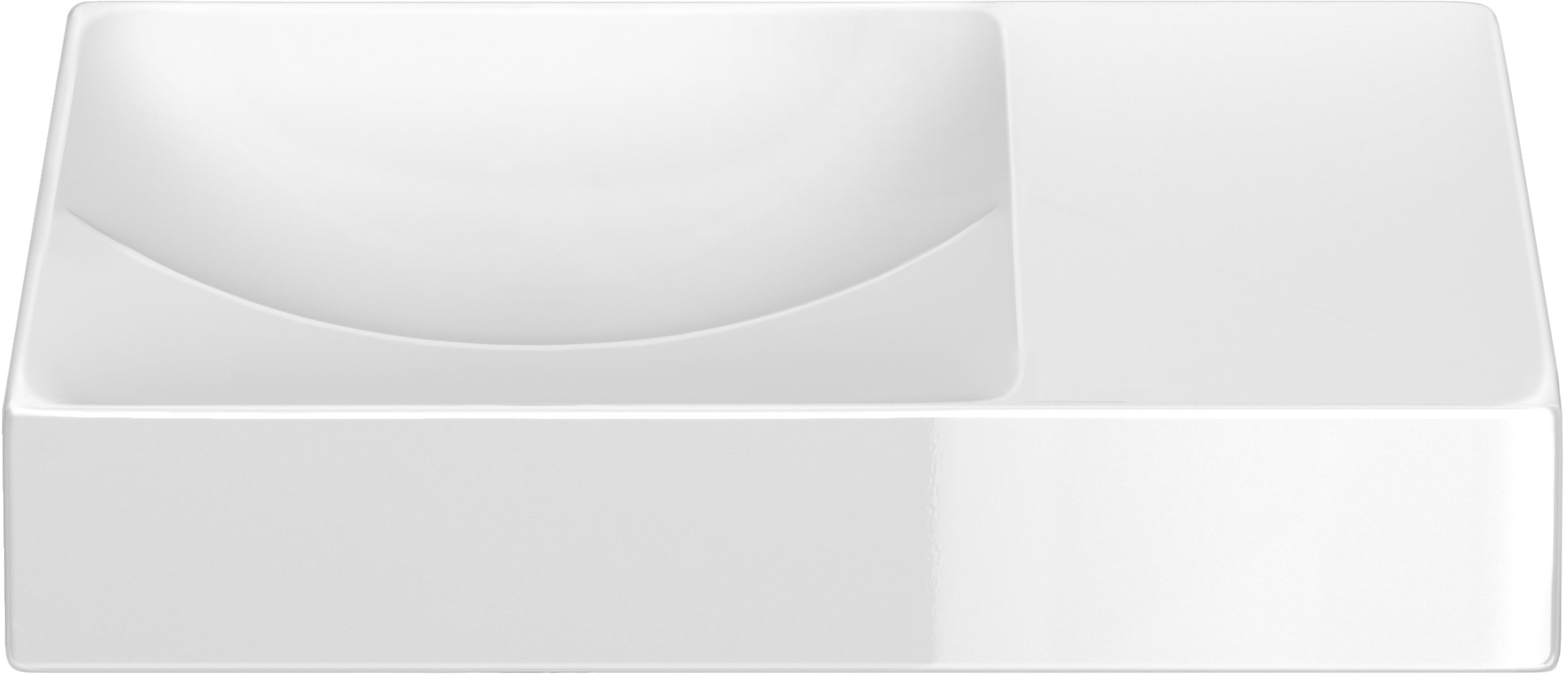 Clou Vale umyvadlo 38x19 cm obdélníkový klasický-na pult bílá CL/03.03161.R