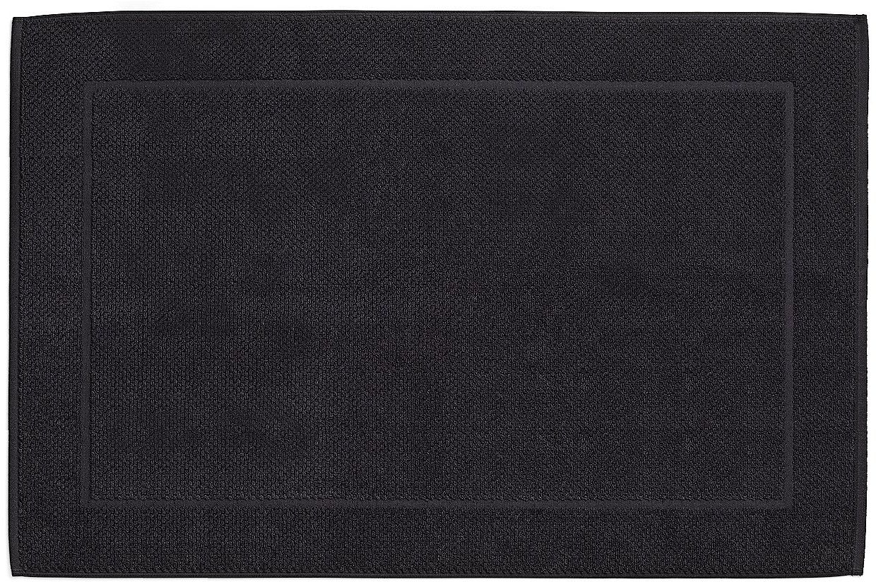 Kela Lavinia koupelnová podložka 100x60 cm obdélníkový černá KE-23913