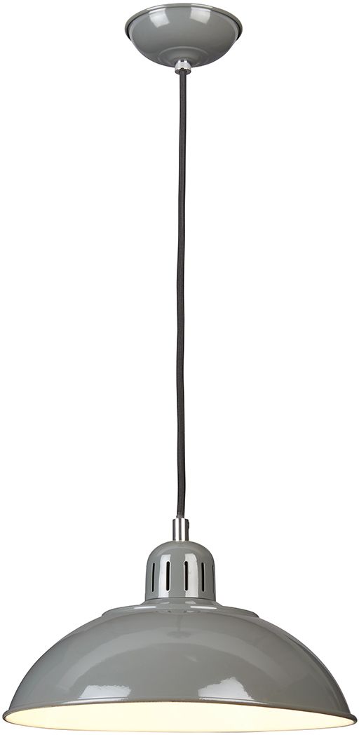 Elstead Lighting Franklin závěsné svítidlo 1x60 W šedá/popelavá FRANKLIN-P-GY