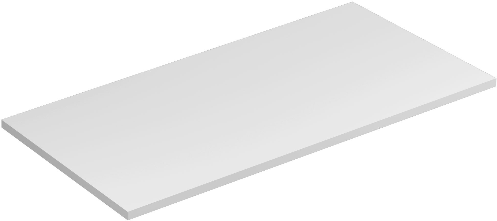 Kludi Icos deska na skříňku 100x50 cm bílá 50T10053