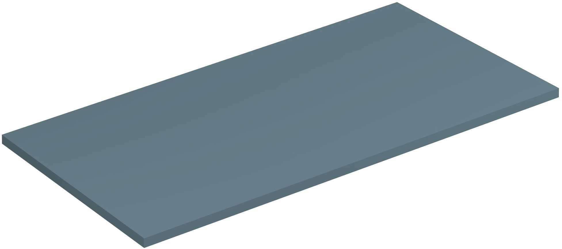 Kludi Icos deska na skříňku 100x50 cm modrá 50T100O3