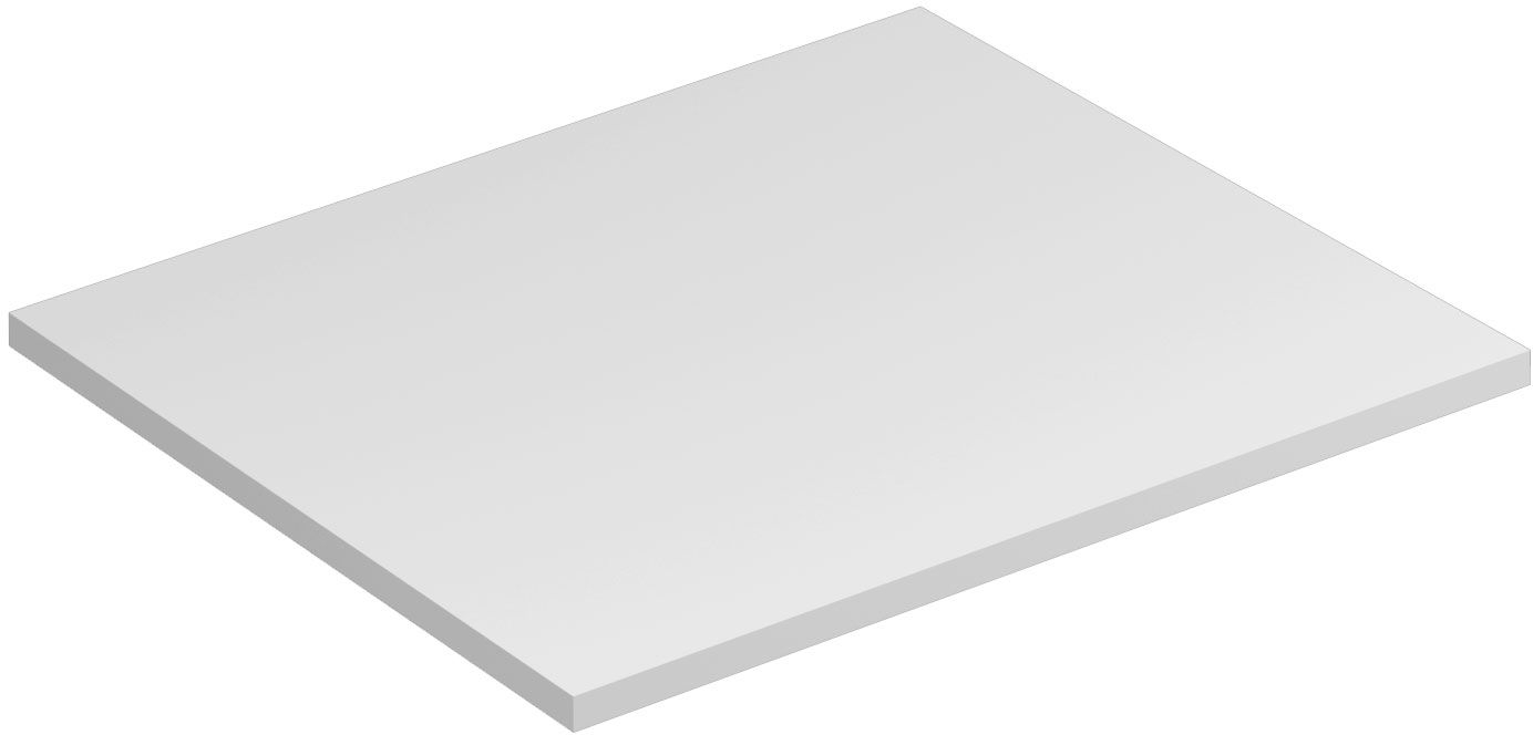 Kludi Icos deska na skříňku 60x50 cm bílá 50T6053