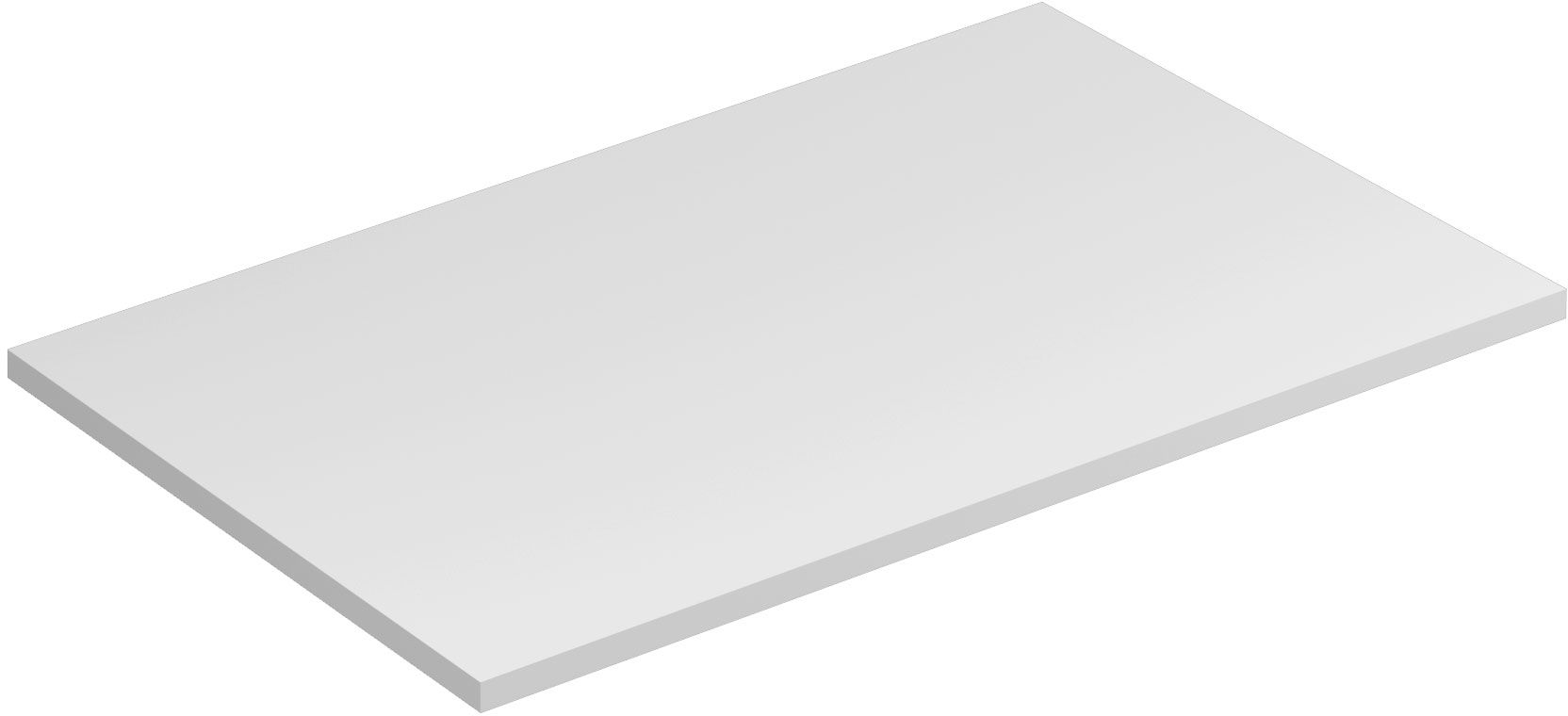 Kludi Icos deska na skříňku 80x50 cm bílá 50T8053