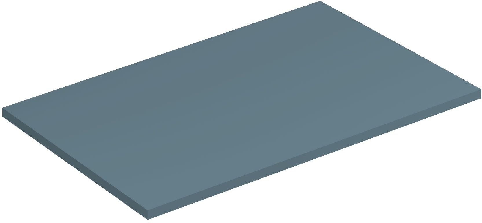 Kludi Icos deska na skříňku 80x50 cm modrá 50T80O3